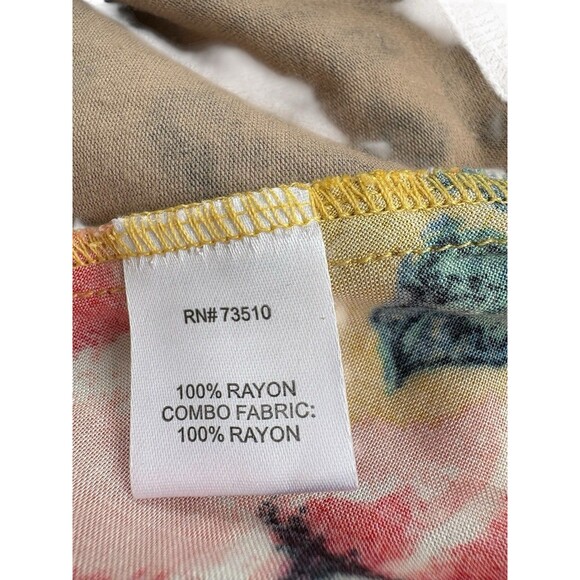 NWT Ivy Jane Floral Animal Print Flowy Rayon top size S - Picture 8 of 10